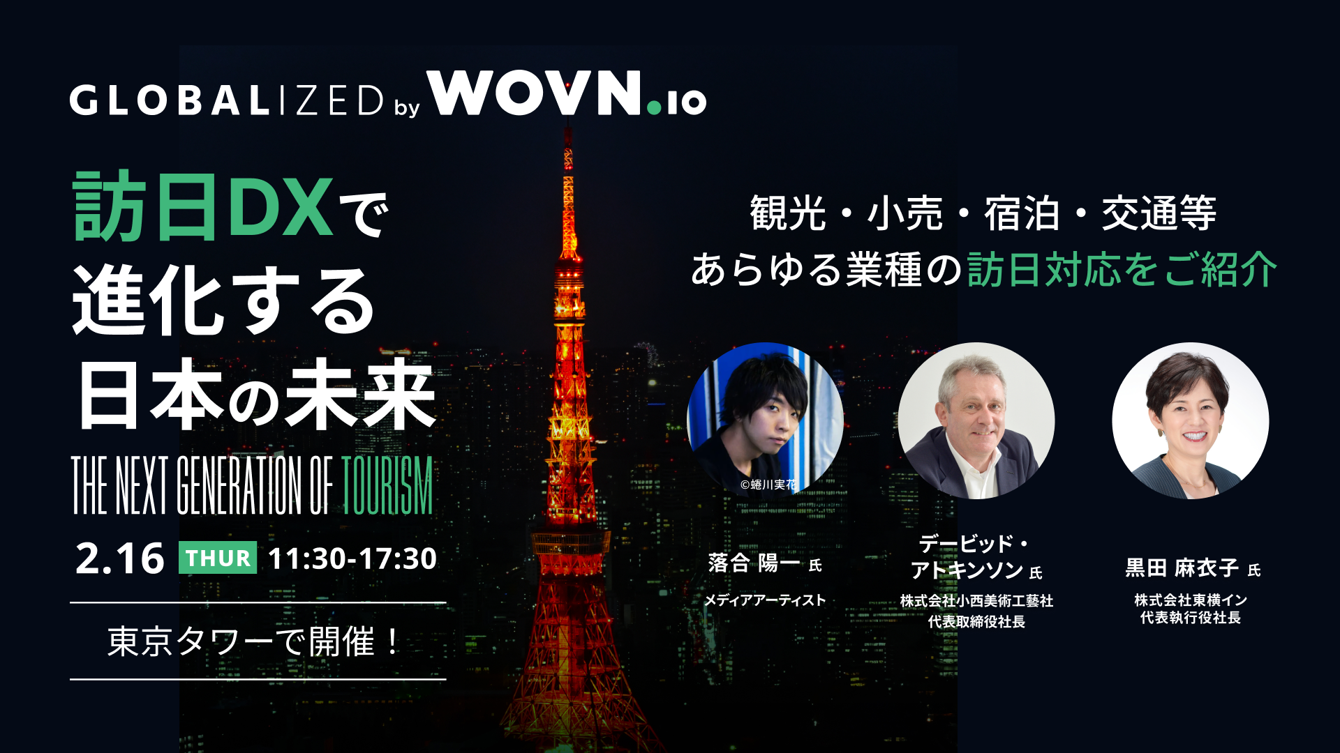 GLOBALIZED インバウンド2.0　訪日DXで進化する日本の未来｜WOVN主催