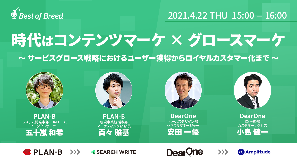 【ウェビナーレポート】時代はコンテンツマーケ×グロースマーケ