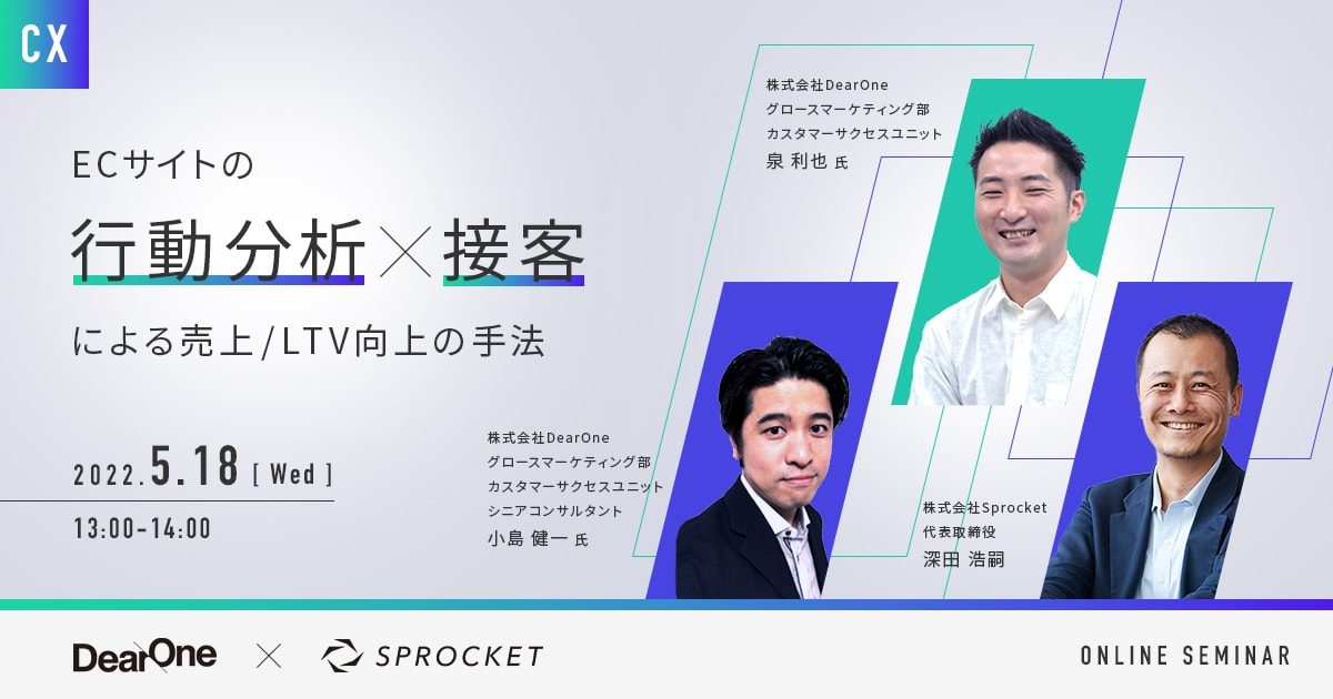 【ウェビナーレポート】ECサイトの「行動分析×接客」による売上_LTV向上の手法