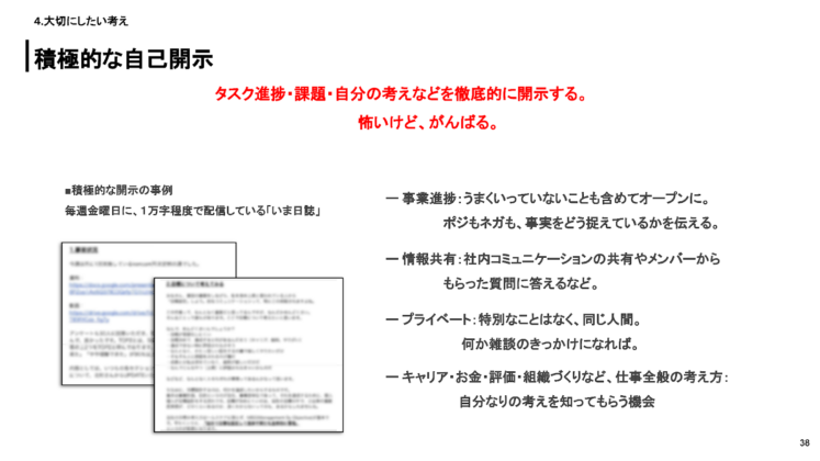 積極的な自己開示