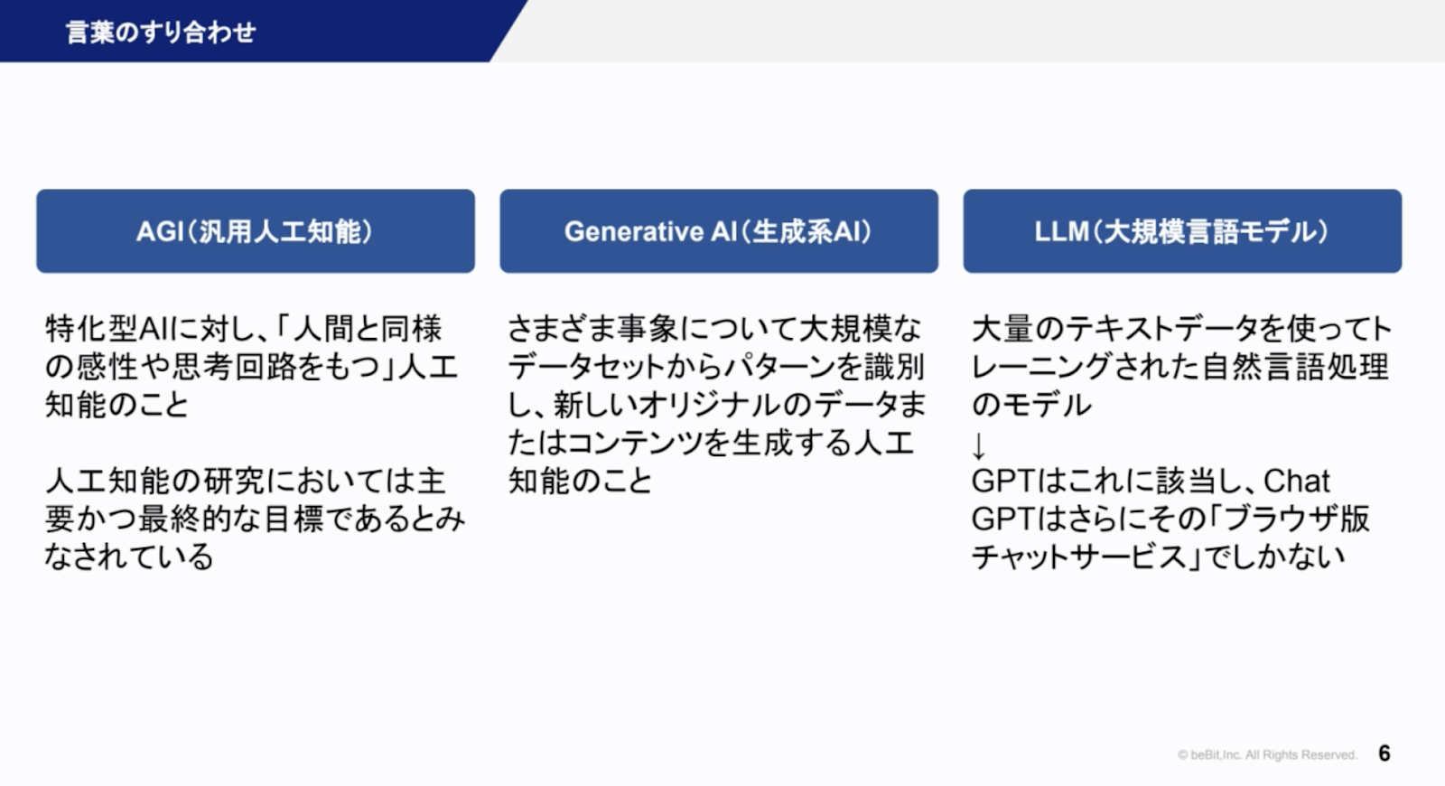言葉のすり合わせ