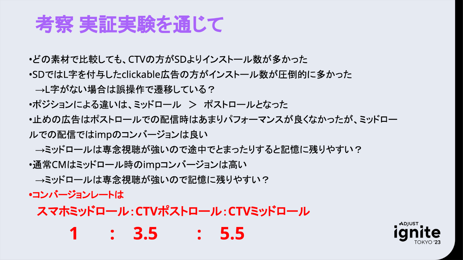 考察 実証実験を通じて