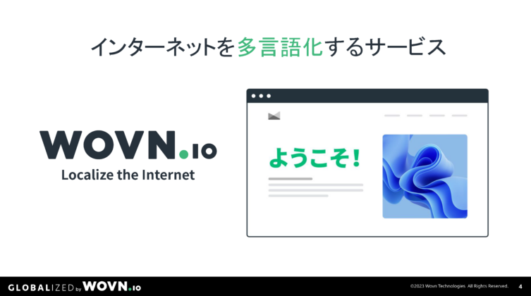 インターネットを多言語化するサービス