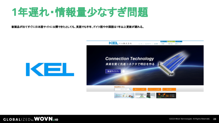 1年遅れ・情報量少なすぎ問題