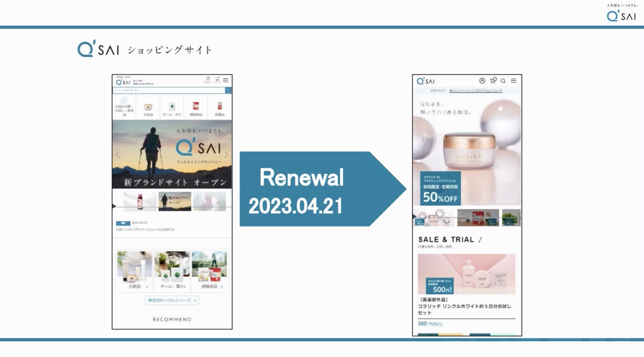 QSAIショッピングサイト