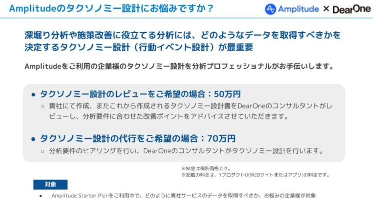 Amplitudeタクソノミー
