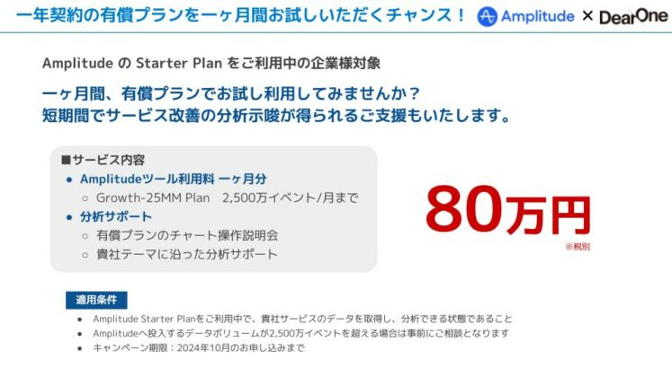 Amplitude有償プラン