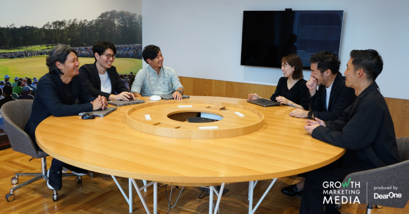 (左から)GDO加藤様、佐藤様、高木様、DearOne神津、麻野、杉本