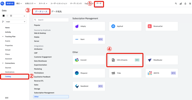 イベントデータの投入方法-1